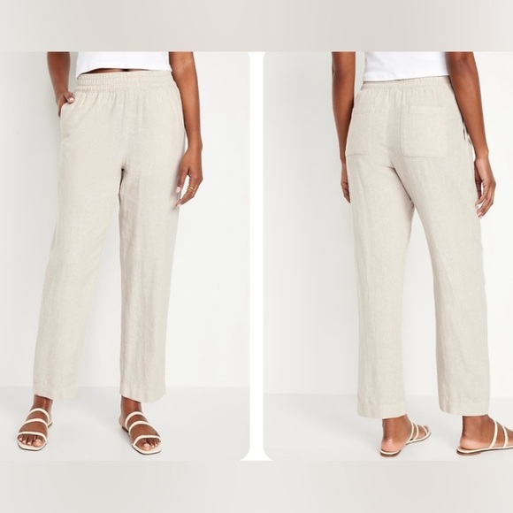 Linen Blend Summer Pants XL NWT - Picture 1 of 4